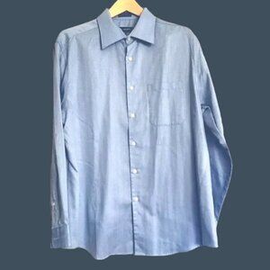 JOHN HENRY- MENS FITTED FRONT POCKET LONG SLEEVE BUTTON FRONT SHIRT SIZE X-LARGE